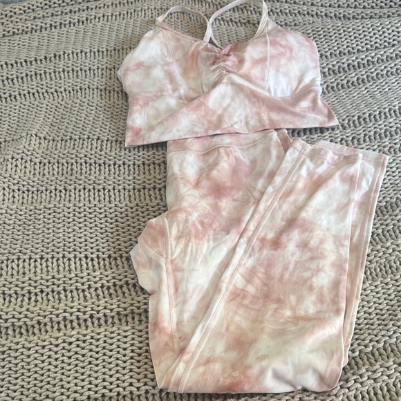 Gymshark Pink Tie-Dye Women's workout Set size small - Picture 1 of 11